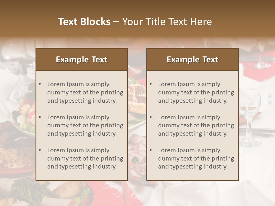 Set Banquet Fancy PowerPoint Template