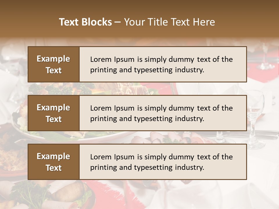 Set Banquet Fancy PowerPoint Template