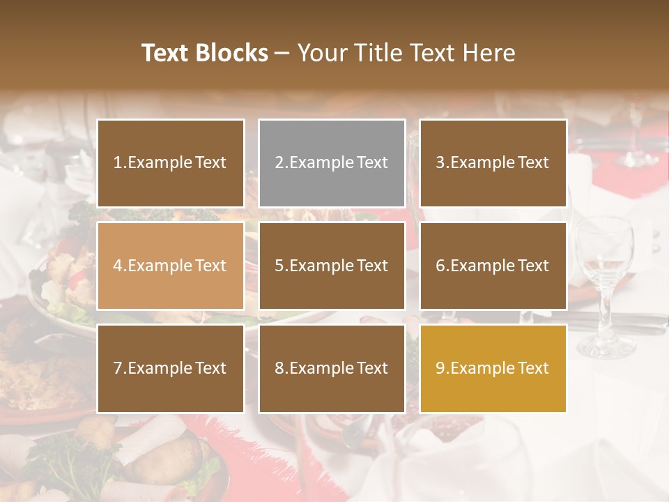 Set Banquet Fancy PowerPoint Template