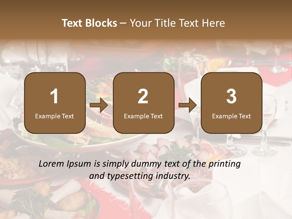 Set Banquet Fancy PowerPoint Template