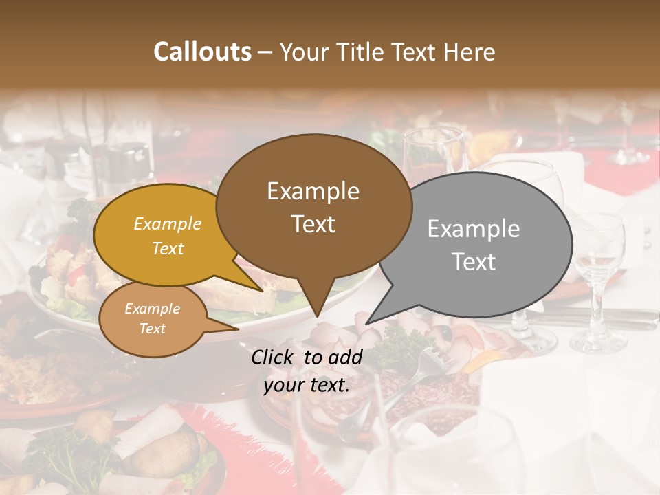 Set Banquet Fancy PowerPoint Template