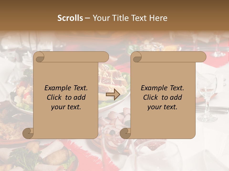 Set Banquet Fancy PowerPoint Template