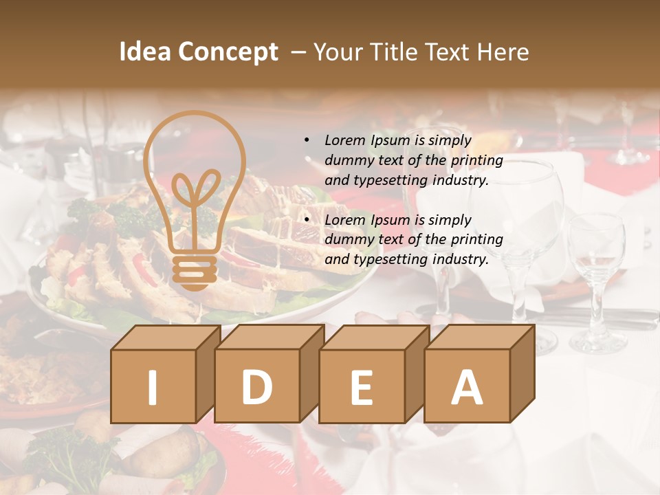 Set Banquet Fancy PowerPoint Template