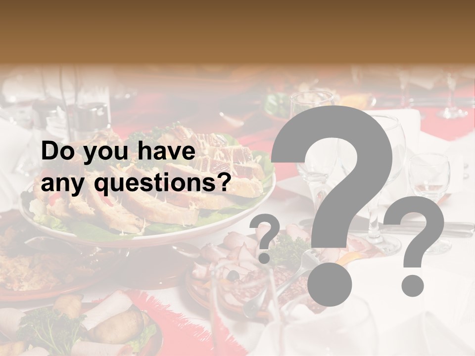 Set Banquet Fancy PowerPoint Template