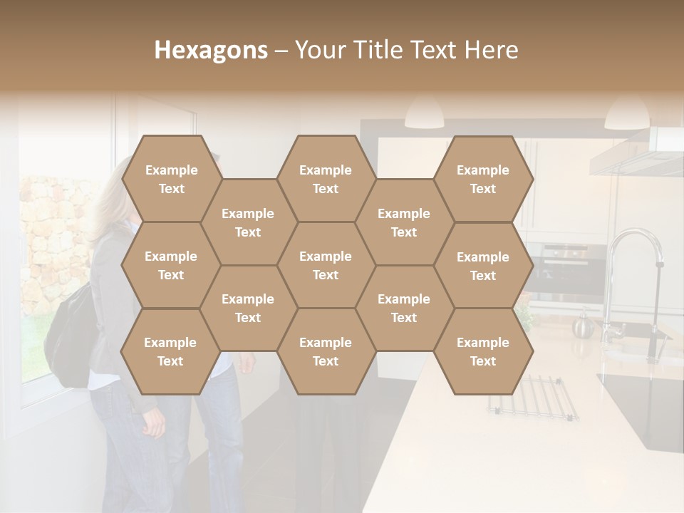 Woman Showing Businessman PowerPoint Template