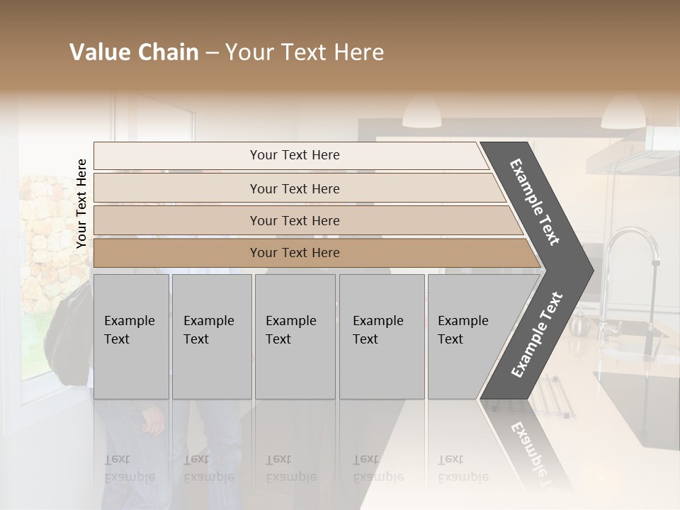 Woman Showing Businessman PowerPoint Template