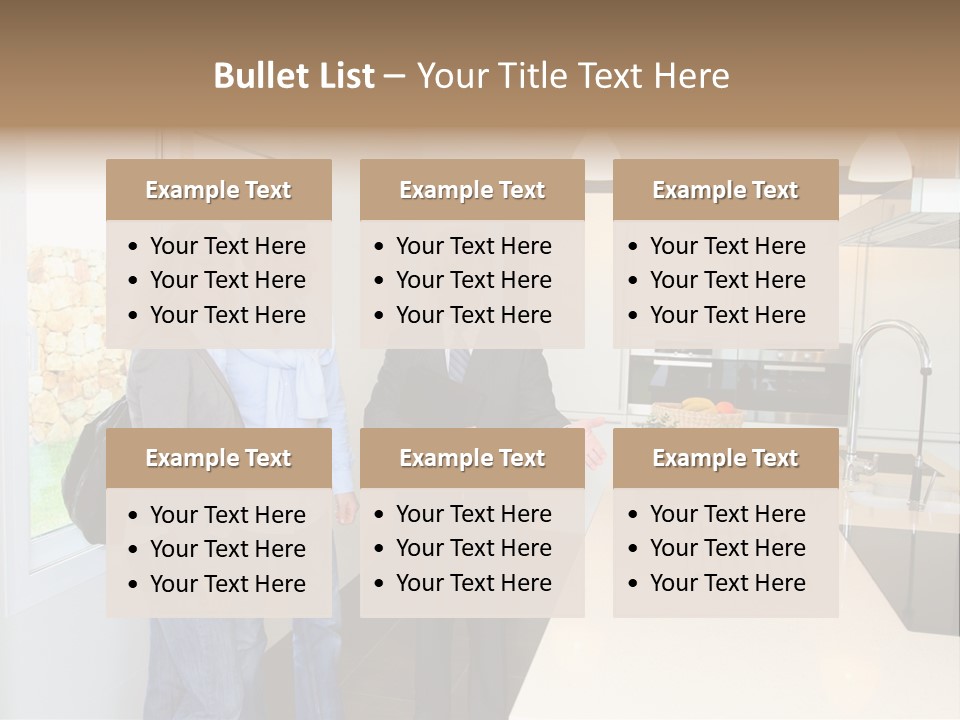 Woman Showing Businessman PowerPoint Template