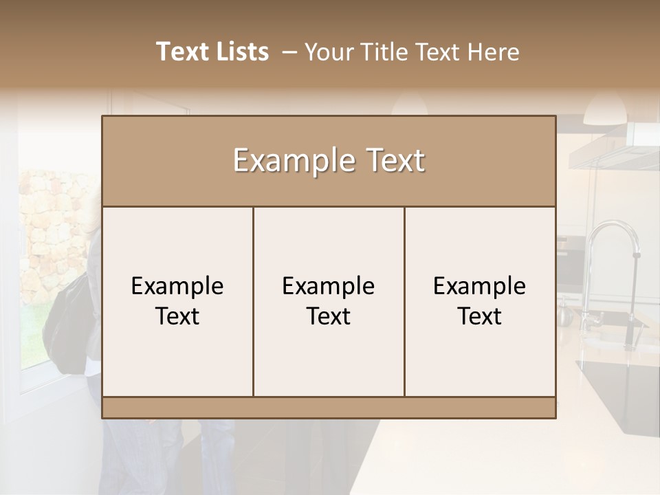 Woman Showing Businessman PowerPoint Template