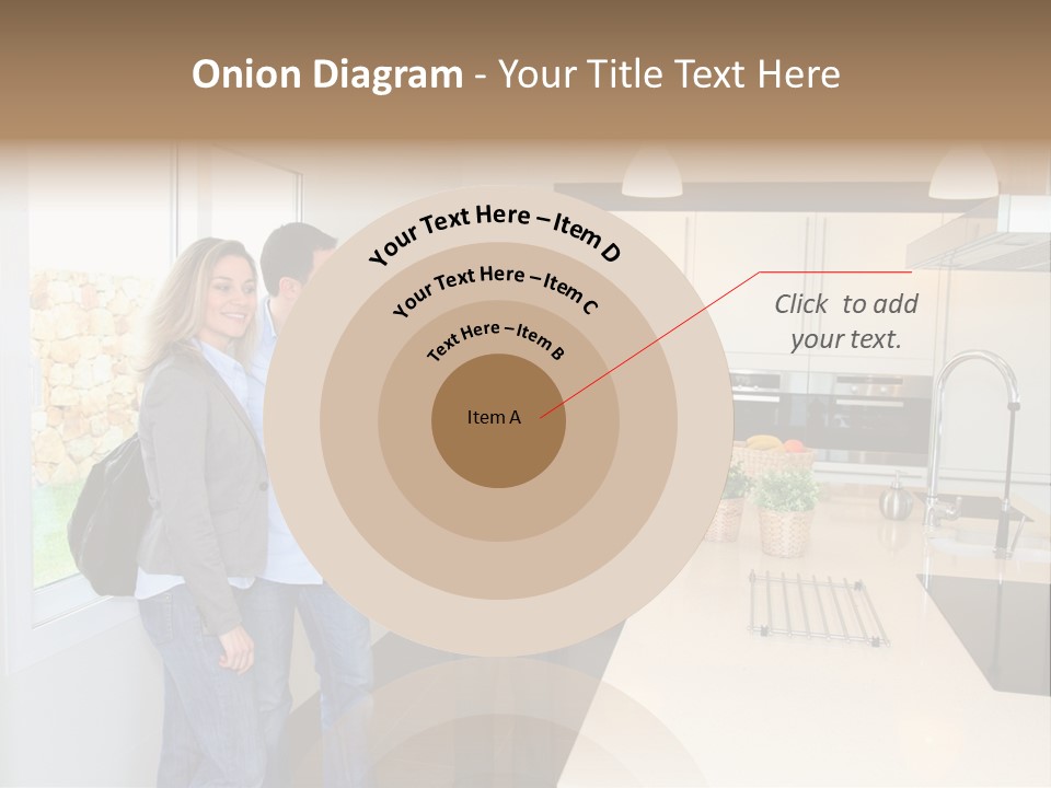 Woman Showing Businessman PowerPoint Template