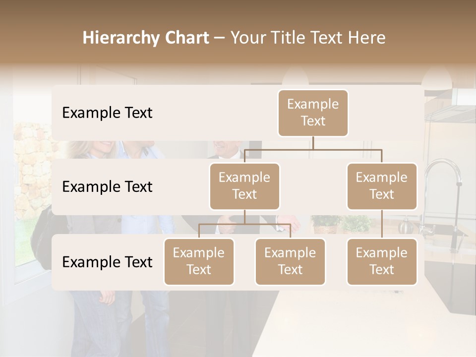 Woman Showing Businessman PowerPoint Template