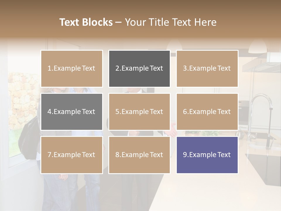 Woman Showing Businessman PowerPoint Template