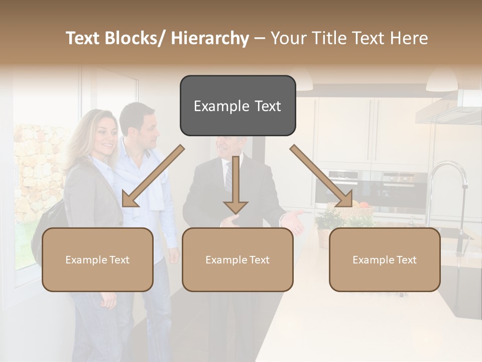 Woman Showing Businessman PowerPoint Template
