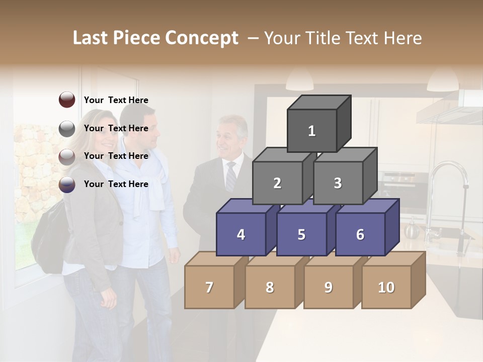 Woman Showing Businessman PowerPoint Template