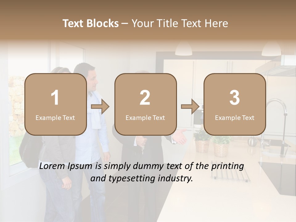 Woman Showing Businessman PowerPoint Template