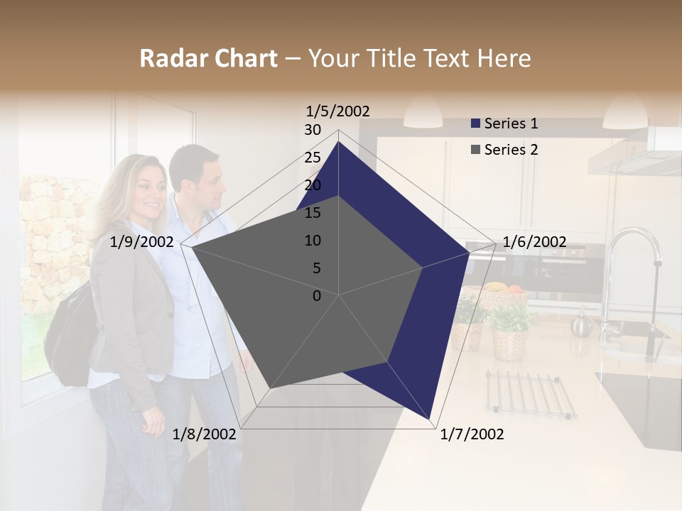Woman Showing Businessman PowerPoint Template