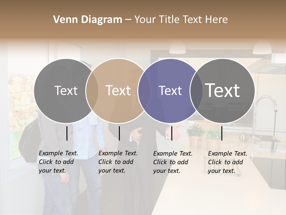 Woman Showing Businessman PowerPoint Template