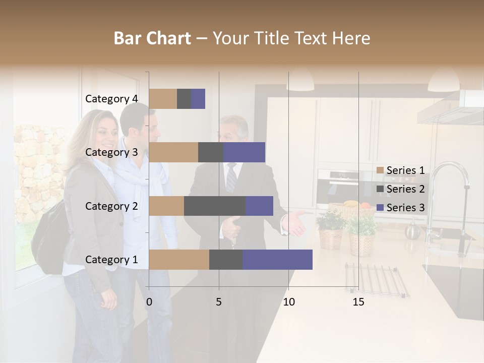 Woman Showing Businessman PowerPoint Template