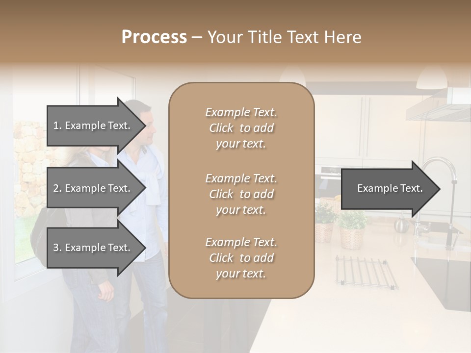 Woman Showing Businessman PowerPoint Template