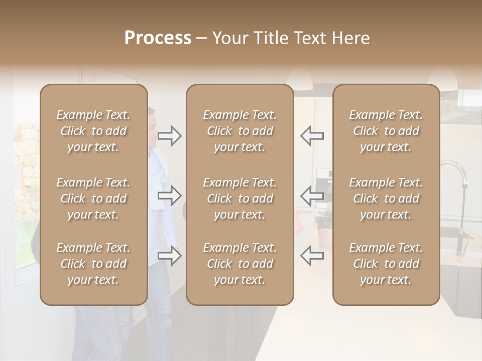 Woman Showing Businessman PowerPoint Template