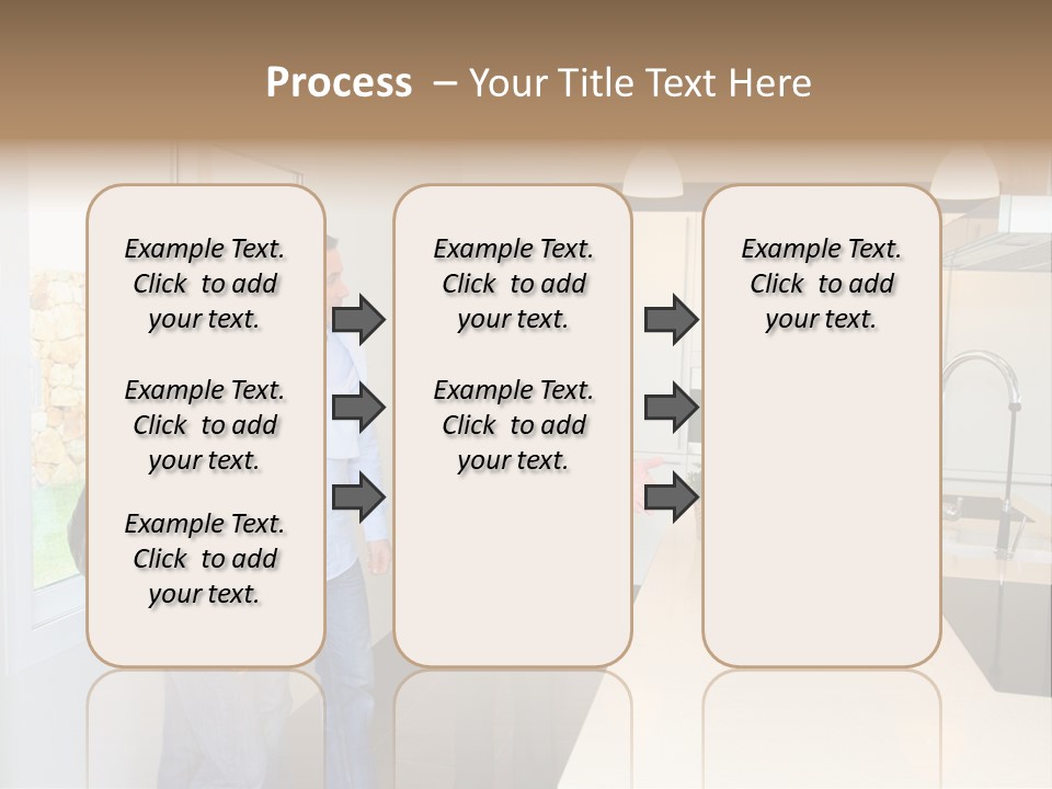 Woman Showing Businessman PowerPoint Template