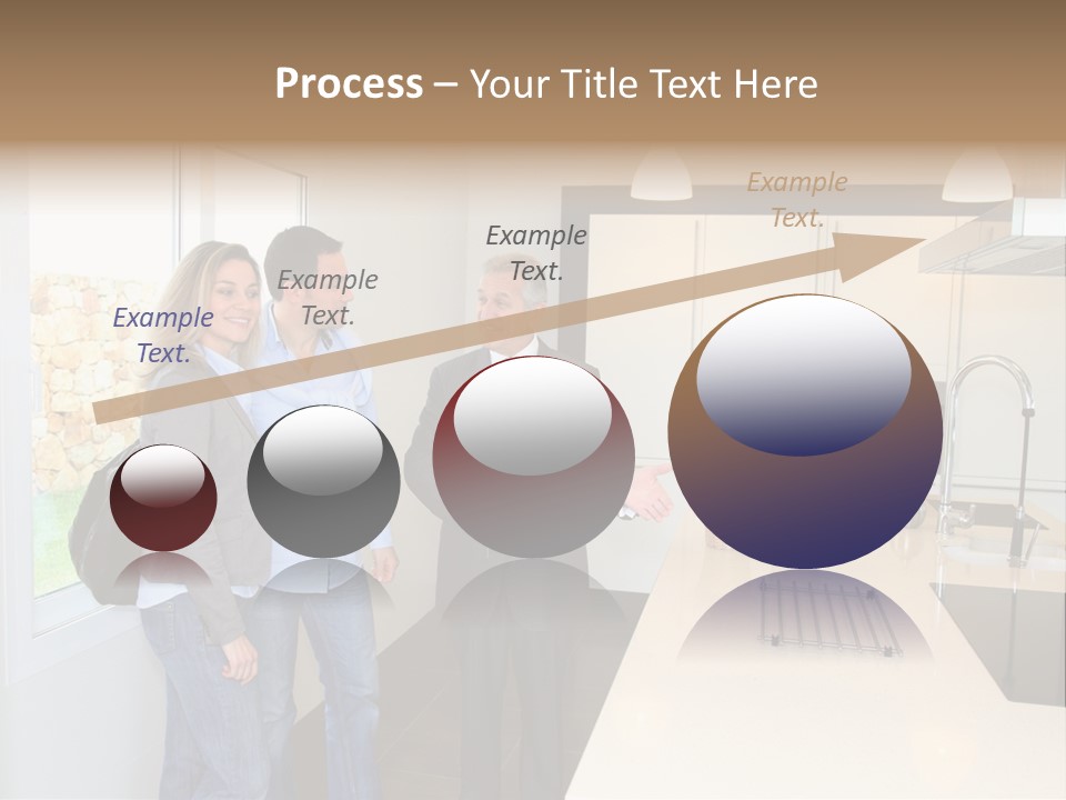 Woman Showing Businessman PowerPoint Template