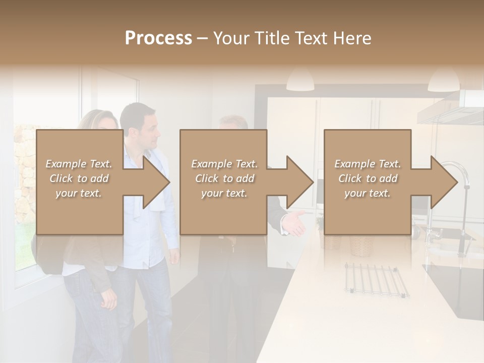 Woman Showing Businessman PowerPoint Template