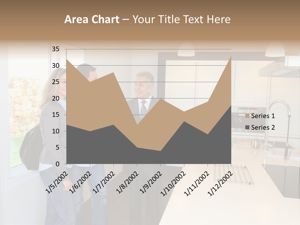 Woman Showing Businessman PowerPoint Template