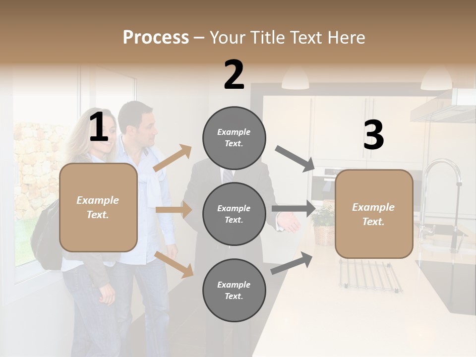 Woman Showing Businessman PowerPoint Template