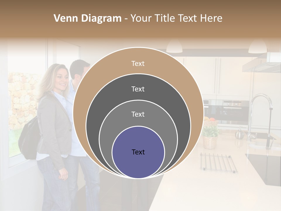 Woman Showing Businessman PowerPoint Template