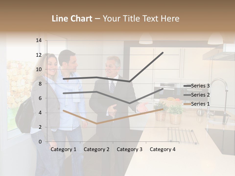 Woman Showing Businessman PowerPoint Template