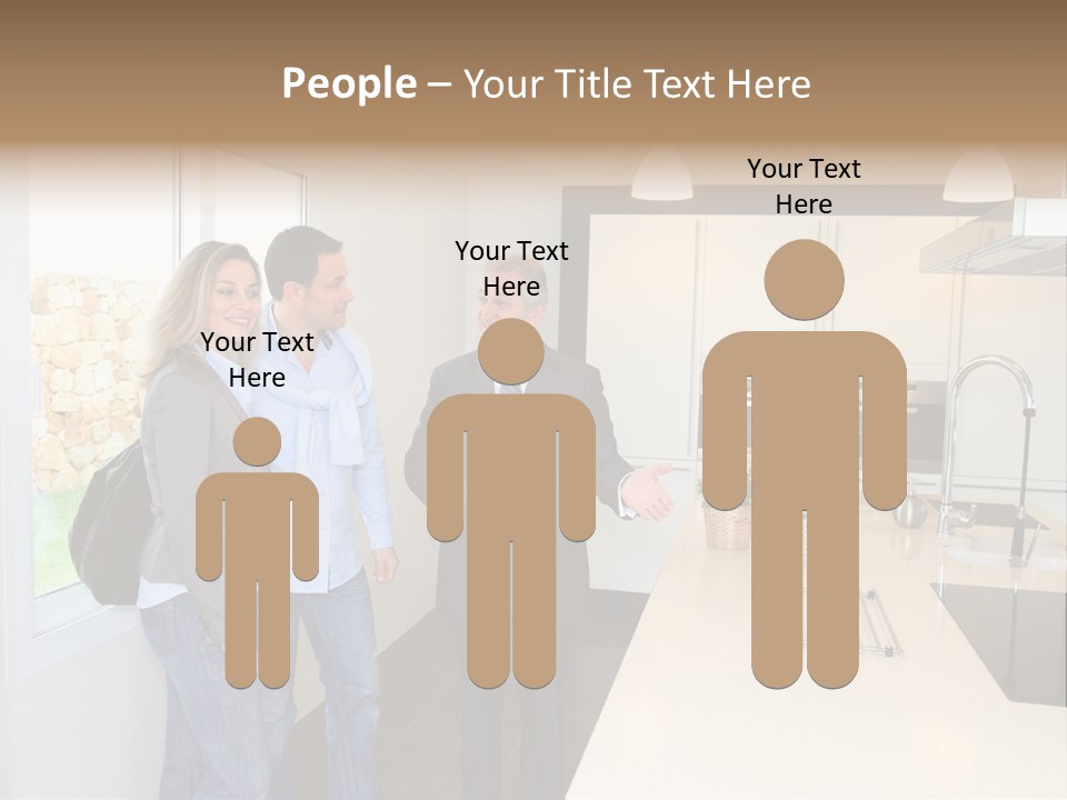 Woman Showing Businessman PowerPoint Template