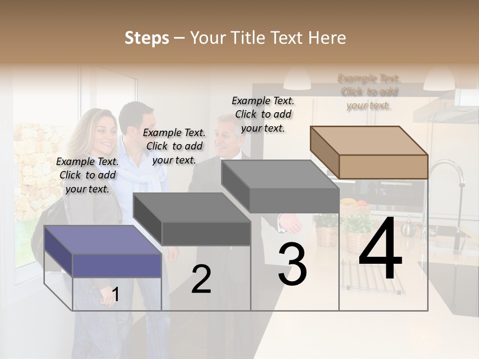 Woman Showing Businessman PowerPoint Template