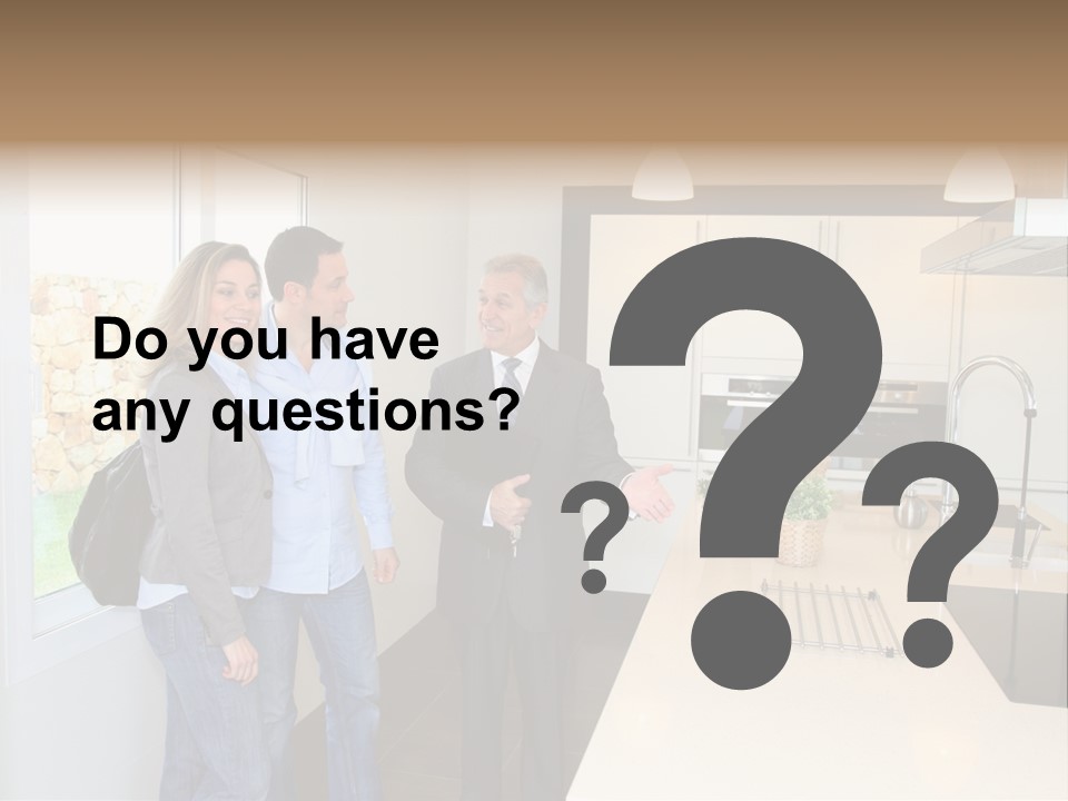 Woman Showing Businessman PowerPoint Template