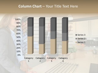 A Group Of People Standing Around A Kitchen Counter PowerPoint Template