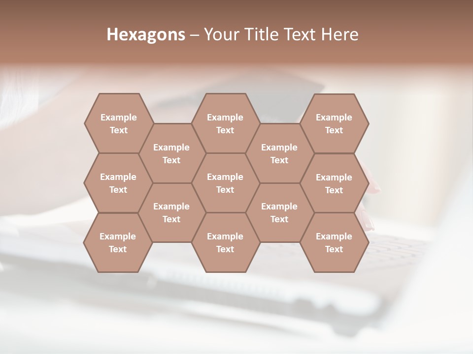 A Woman Holding A Credit Card While Typing On A Laptop PowerPoint Template