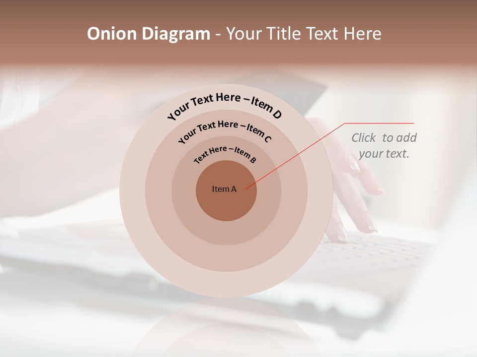 A Woman Holding A Credit Card While Typing On A Laptop PowerPoint Template