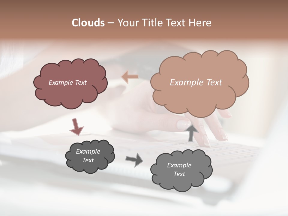 A Woman Holding A Credit Card While Typing On A Laptop PowerPoint Template