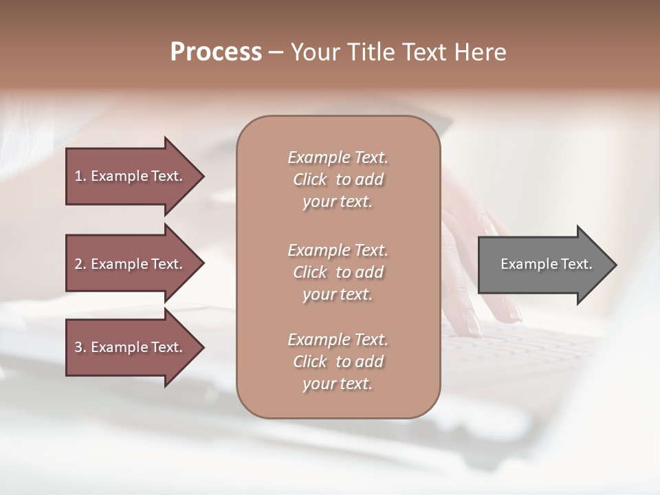 A Woman Holding A Credit Card While Typing On A Laptop PowerPoint Template