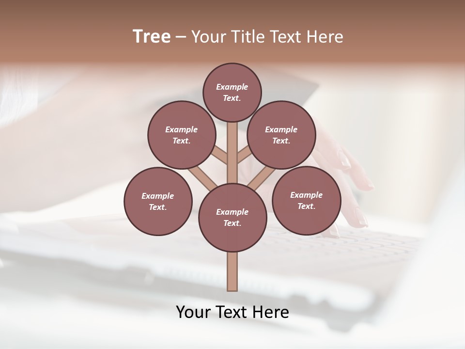 A Woman Holding A Credit Card While Typing On A Laptop PowerPoint Template