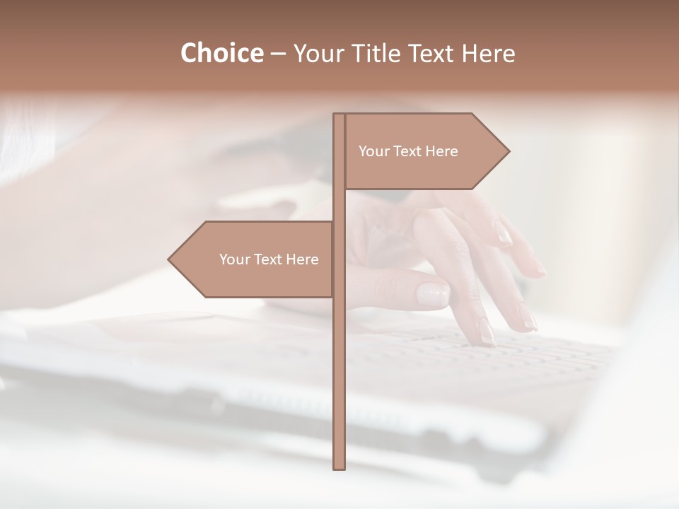 A Woman Holding A Credit Card While Typing On A Laptop PowerPoint Template