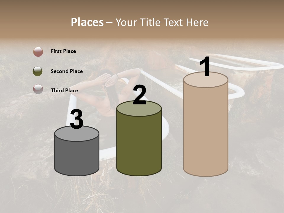 Bathtub Relaxation Alone PowerPoint Template