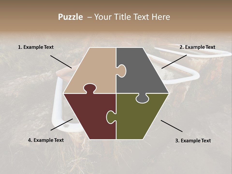 Bathtub Relaxation Alone PowerPoint Template