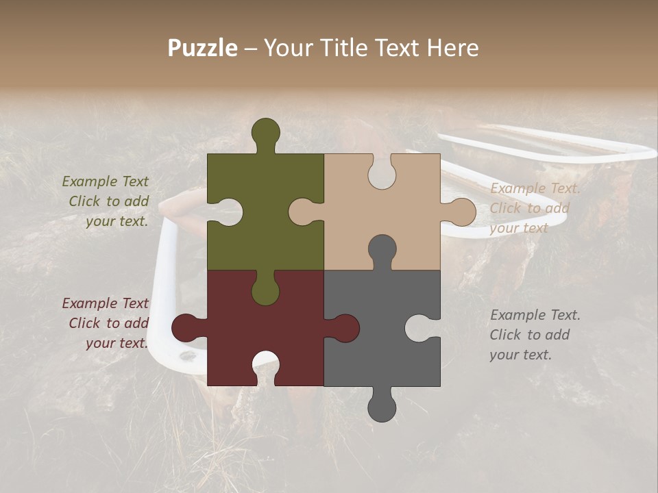 Bathtub Relaxation Alone PowerPoint Template