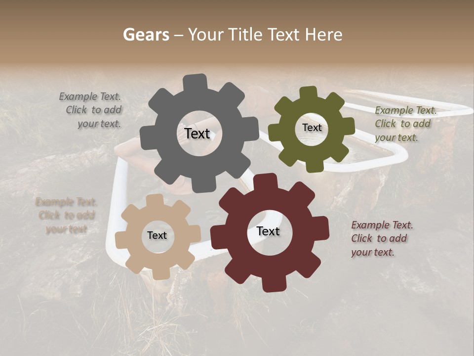 Bathtub Relaxation Alone PowerPoint Template