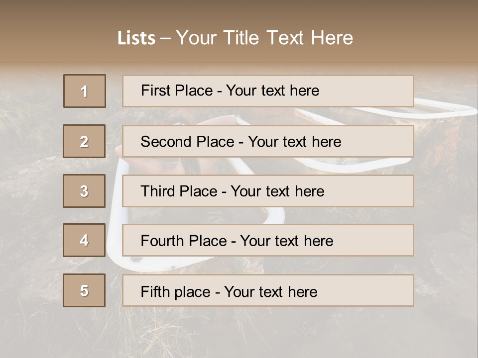 Bathtub Relaxation Alone PowerPoint Template