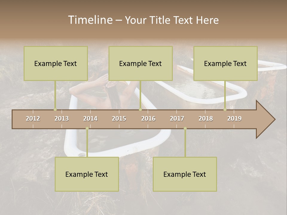 Bathtub Relaxation Alone PowerPoint Template