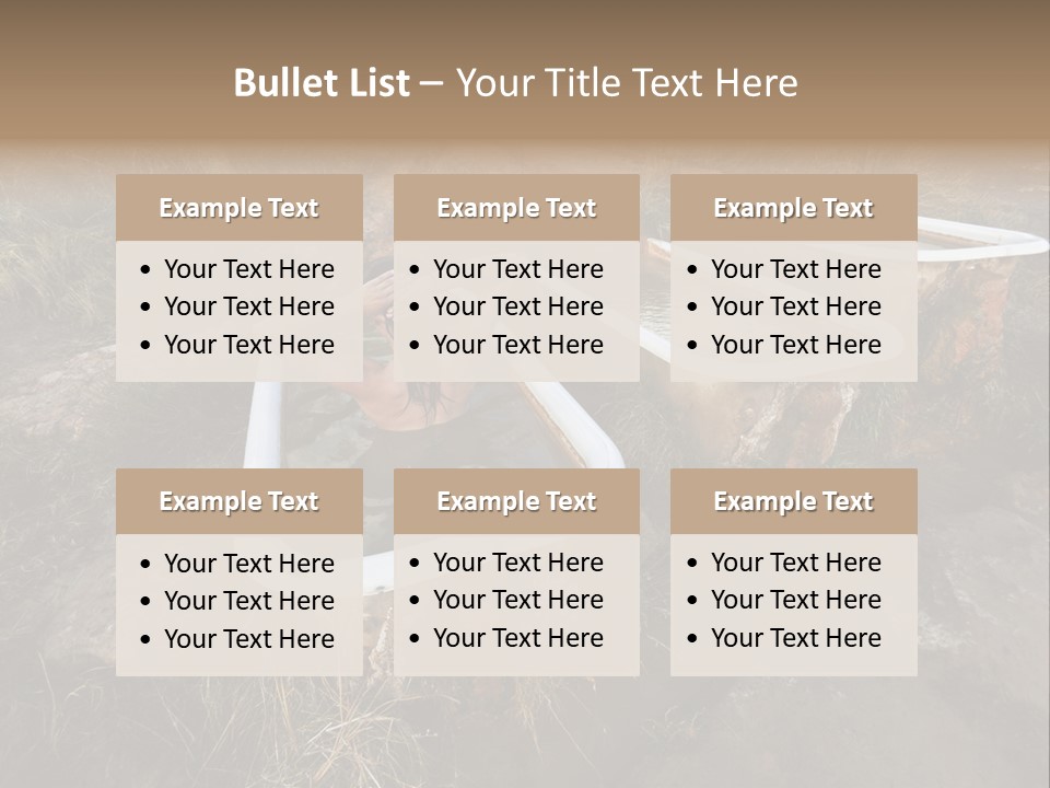 Bathtub Relaxation Alone PowerPoint Template