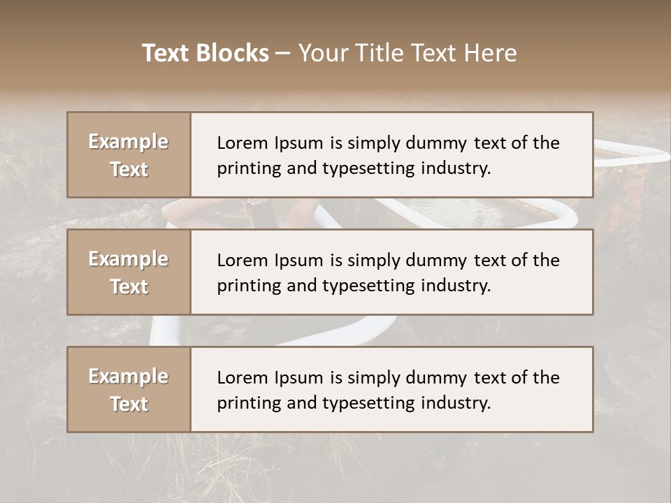 Bathtub Relaxation Alone PowerPoint Template