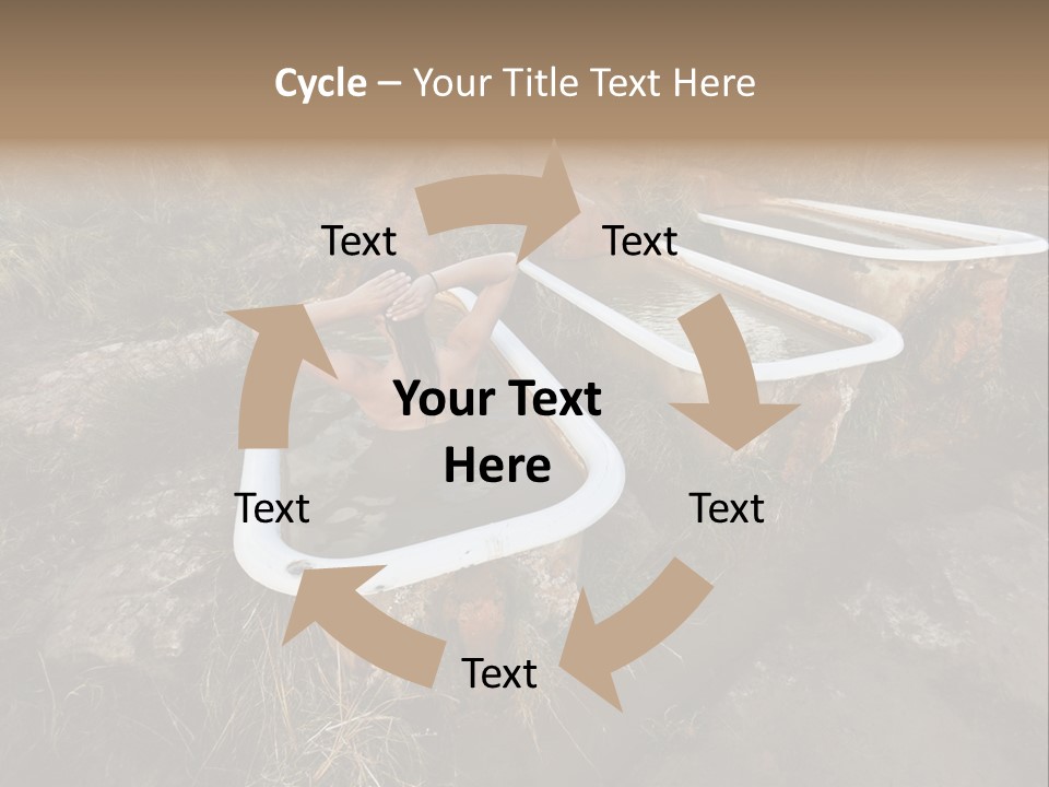 Bathtub Relaxation Alone PowerPoint Template