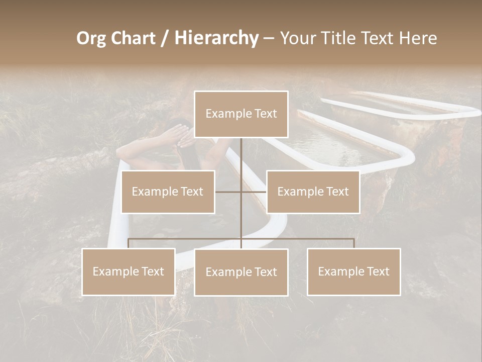 Bathtub Relaxation Alone PowerPoint Template